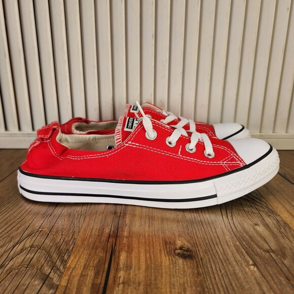 Converse Chuck Taylor All Star Shoreline Womens Size 10 Red Canvas Shoes 537083F - Picture 1 of 9